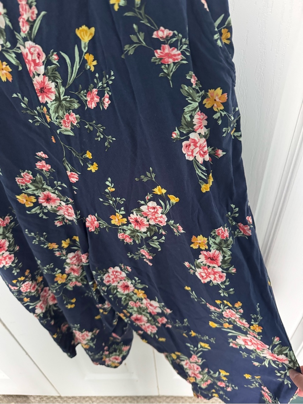 Old Navy Floral Spaghetti Strap Midi Romper - Picture 2 of 7